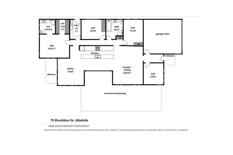 Floorplan of Homely house listing, 75 Brushbox Drive, Ulladulla NSW 2539
