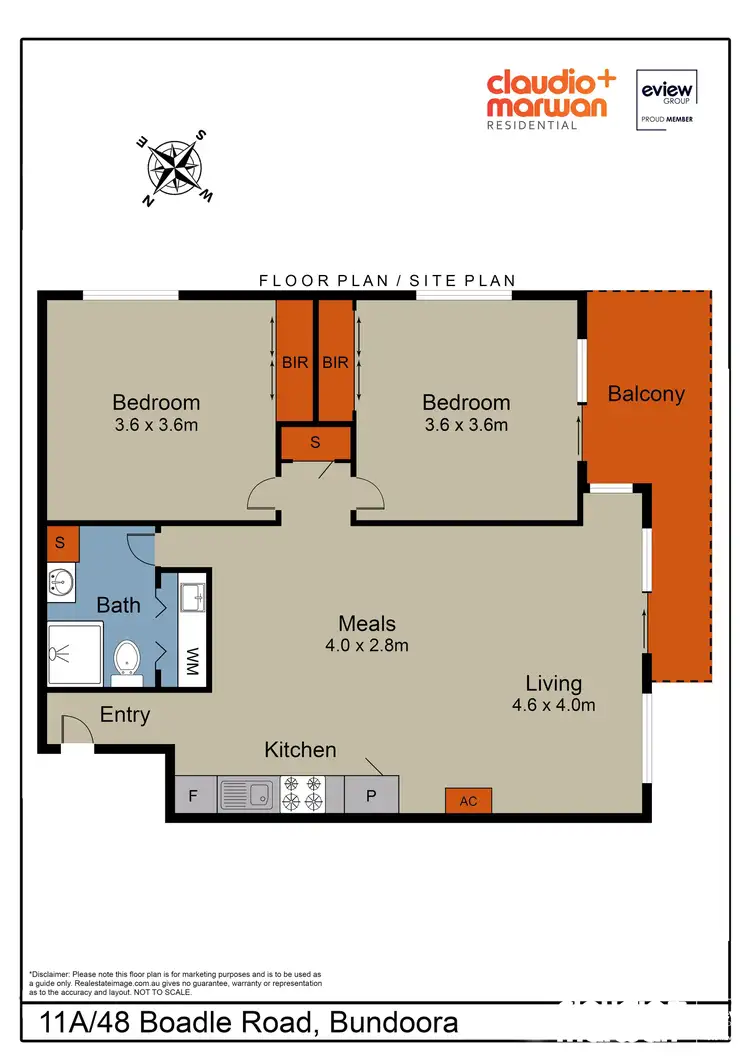 Floorplan of Homely townhouse listing, 11A/48 Boadle Road, Bundoora VIC 3083