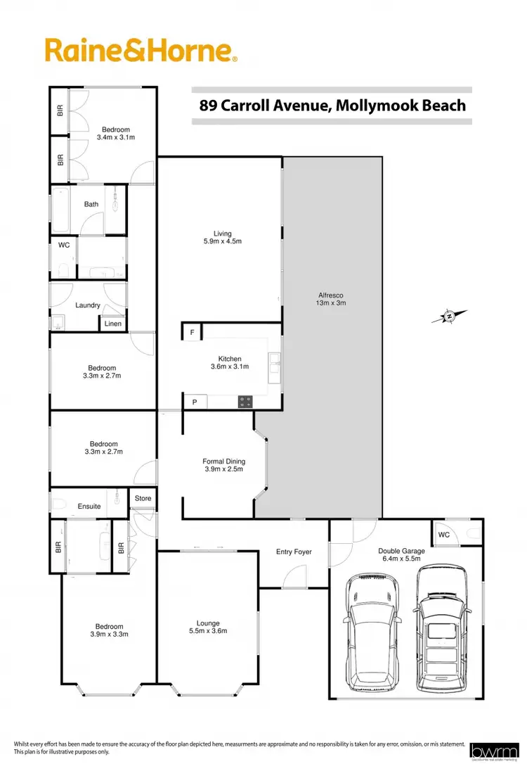 Floorplan of Homely house listing, 89 Carroll Avenue, Mollymook NSW 2539