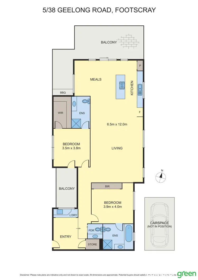 Floorplan of Homely house listing, 5/38 Geelong Road, Footscray VIC 3011