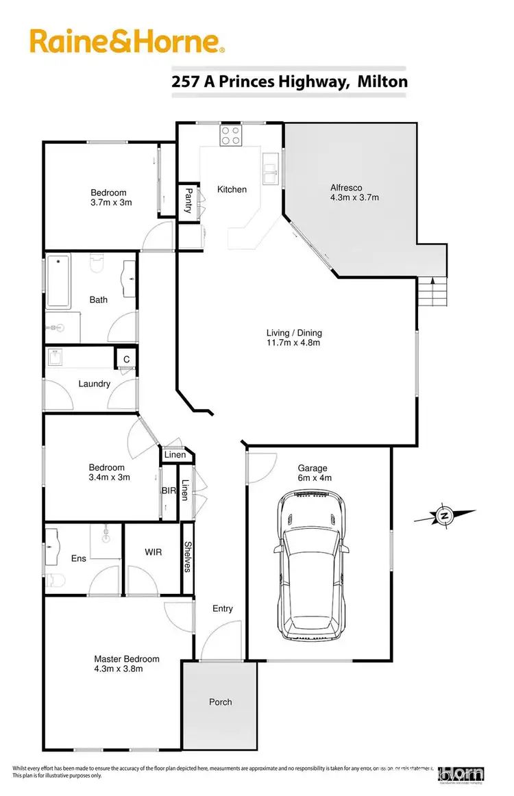 Floorplan of Homely house listing, 257A Princes Highway, Milton NSW 2538
