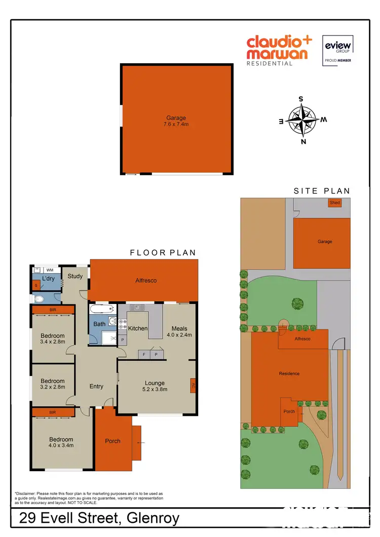 Floorplan of Homely house listing, 29 Evell Street, Glenroy VIC 3046