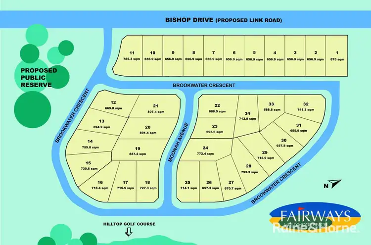 Floorplan of Homely land listing, Lot 8 Brookwater Crescent - Fairways, Mollymook Beach NSW 2539