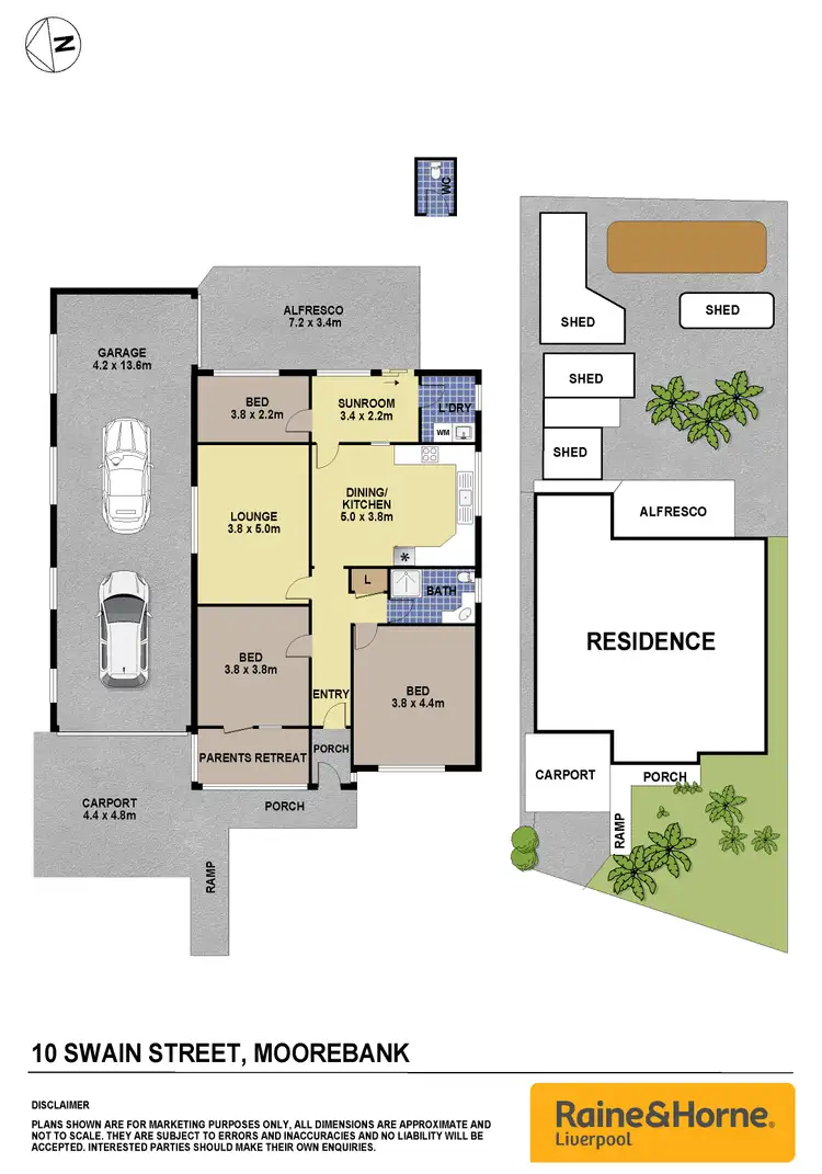 Floorplan of Homely house listing, 10 Swain Street, Moorebank NSW 2170