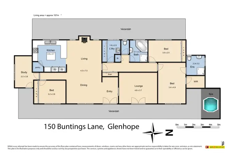 Floorplan of Homely house listing, 150 Buntings Lane, Glenhope VIC 3444