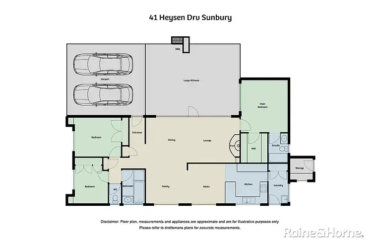 Floorplan of Homely house listing, 41 Heysen Drive, Sunbury VIC 3429