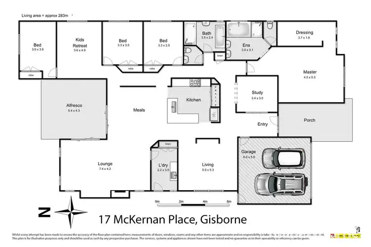 Floorplan of Homely house listing, 17 McKernan Place, Gisborne VIC 3437