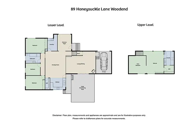 Floorplan of Homely house listing, 89 Honeysuckle Lane, Woodend VIC 3442