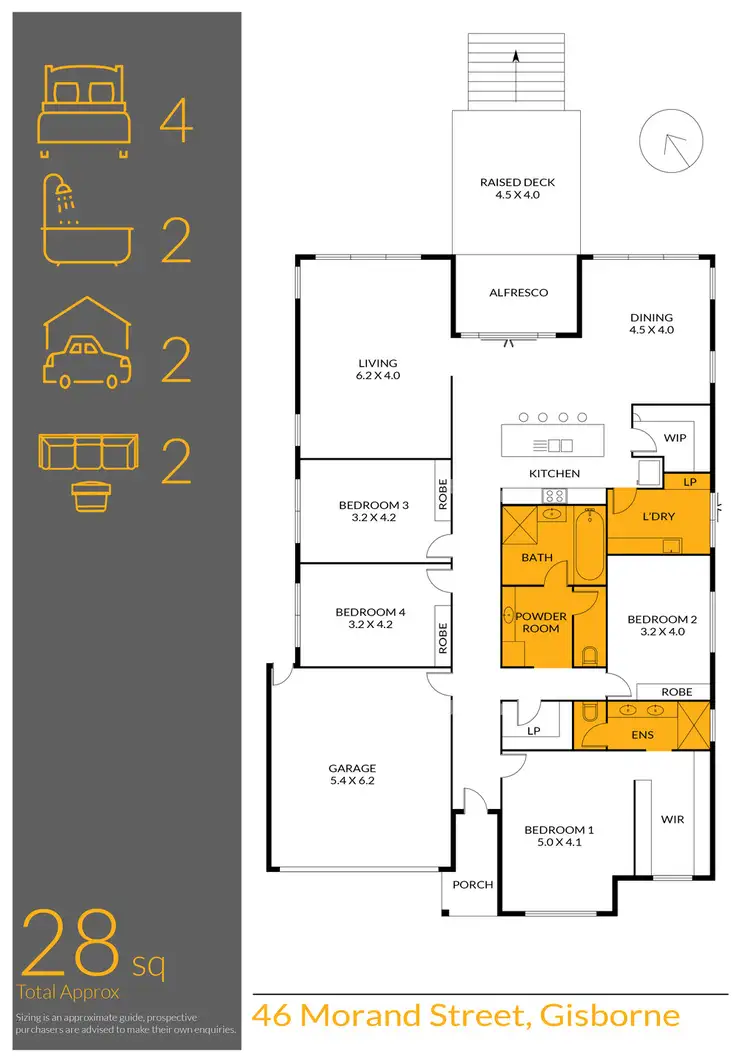 Floorplan of Homely house listing, 46 Morand Street, Gisborne VIC 3437