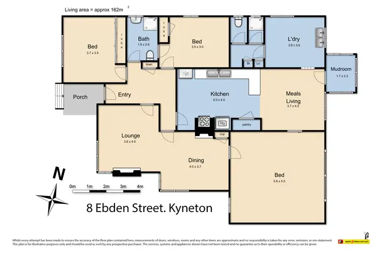 Floorplan of Homely house listing, 8 Ebden Street, Kyneton VIC 3444
