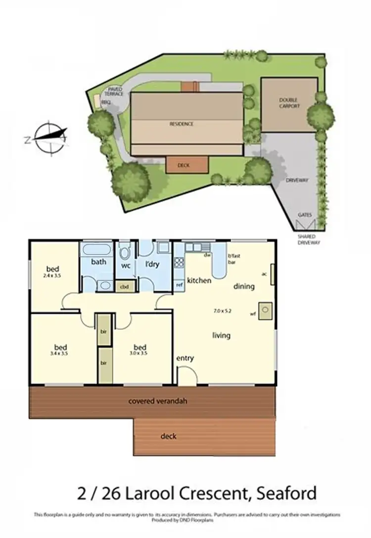 Floorplan of Homely house listing, 2/26 Larool Crescent, Seaford VIC 3198