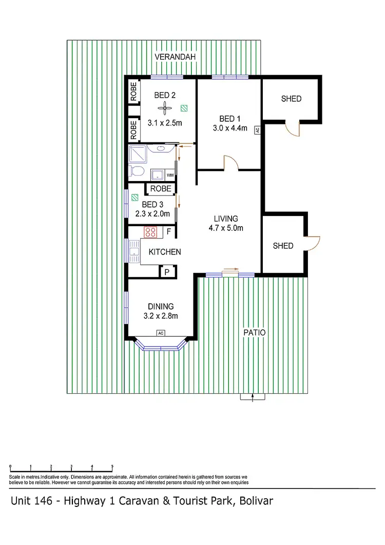 Floorplan of Homely house listing, Site 146 Highway 1 Tourist & Lifestyle Park, Bolivar SA 5110