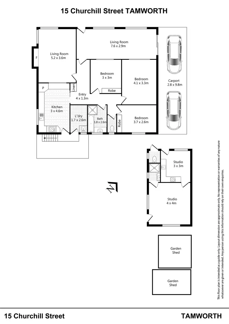 Floorplan of Homely house listing, 15 Churchill Street, Tamworth NSW 2340