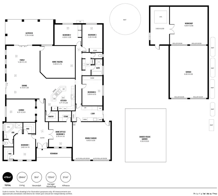 Floorplan of Homely house listing, 136-138 Grand Boulevard, Seaford Rise SA 5169