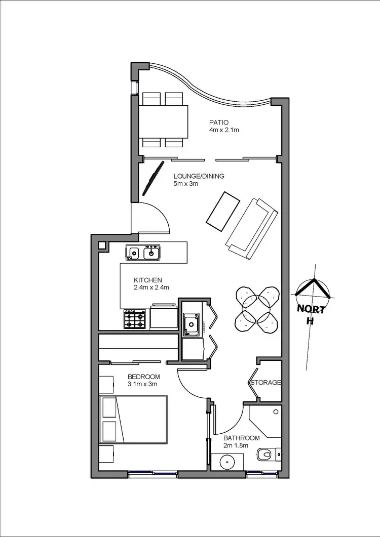 Floorplan of Homely unit listing, 25/2607 Gold Coast Highway, Mermaid Beach QLD 4218