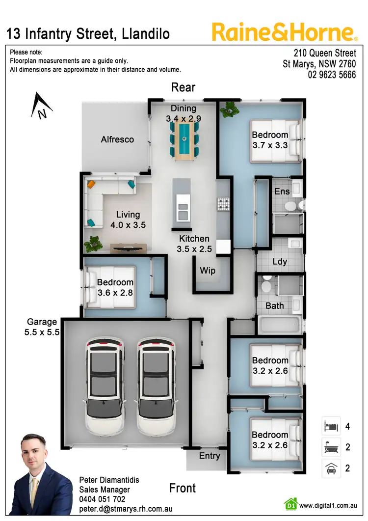Floorplan of Homely house listing, 13 Infantry Street, Jordan Springs NSW 2747