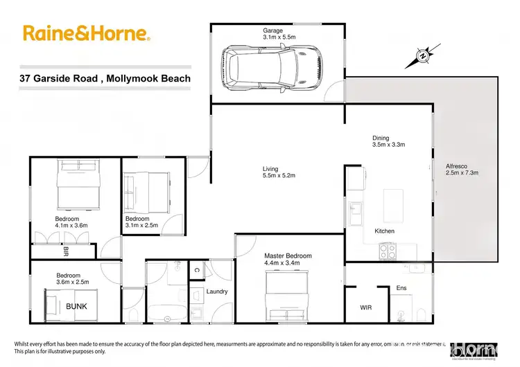 Floorplan of Homely house listing, 37 Garside Road, Mollymook Beach NSW 2539