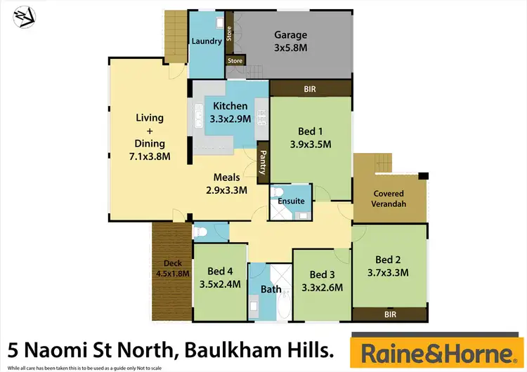 Floorplan of Homely house listing, 5 Naomi Street North, Baulkham Hills NSW 2153