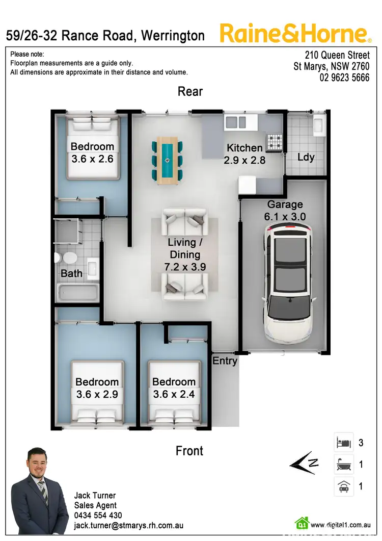 Floorplan of Homely villa listing, 59/26-32 Rance Road, Werrington NSW 2747