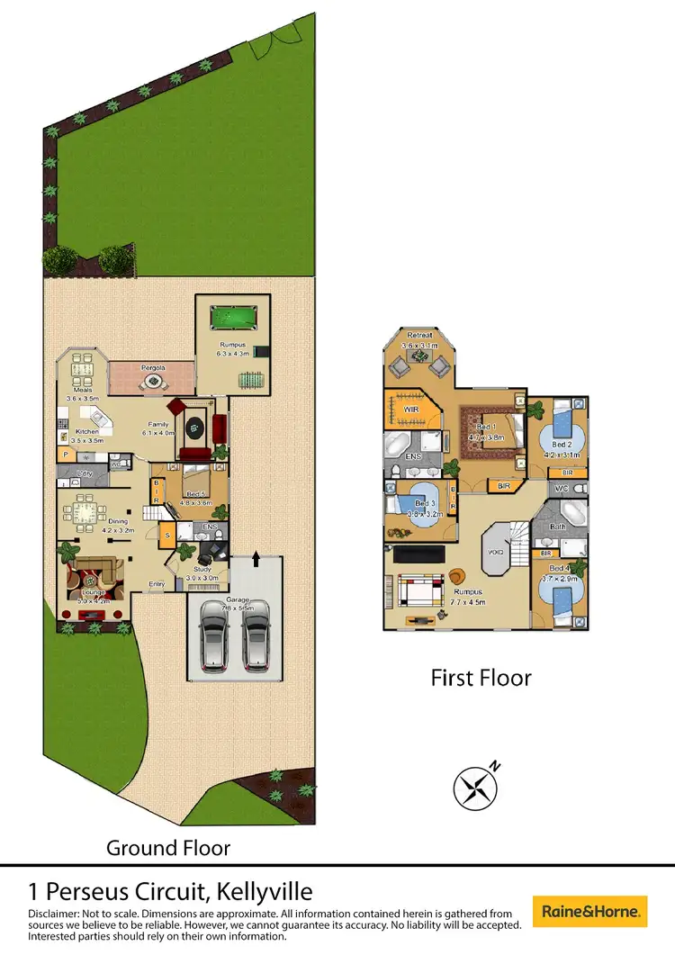 Floorplan of Homely house listing, 1 Perseus Circuit, Kellyville NSW 2155