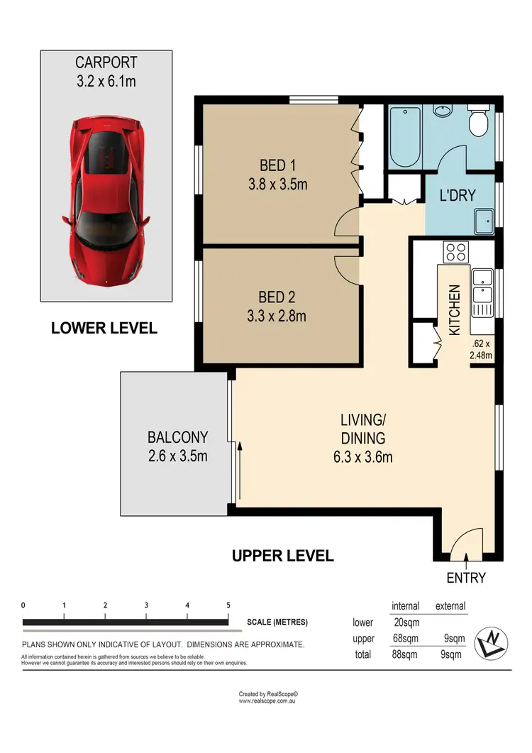 Floorplan of Homely unit listing, 6/225 Carmody Road, St Lucia QLD 4067
