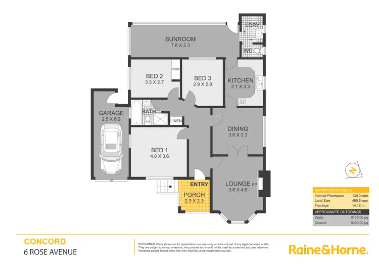 Floorplan of Homely house listing, 6 Rose Avenue, Concord NSW 2137
