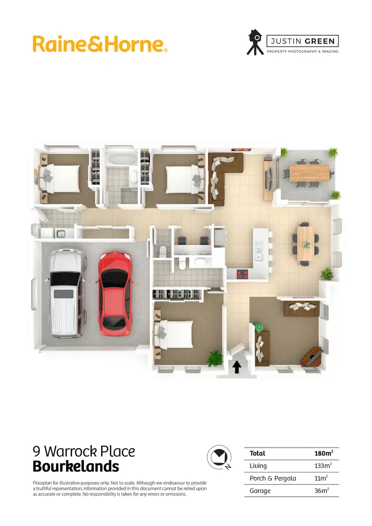 Floorplan of Homely house listing, 9 Warrock Place, Bourkelands NSW 2650