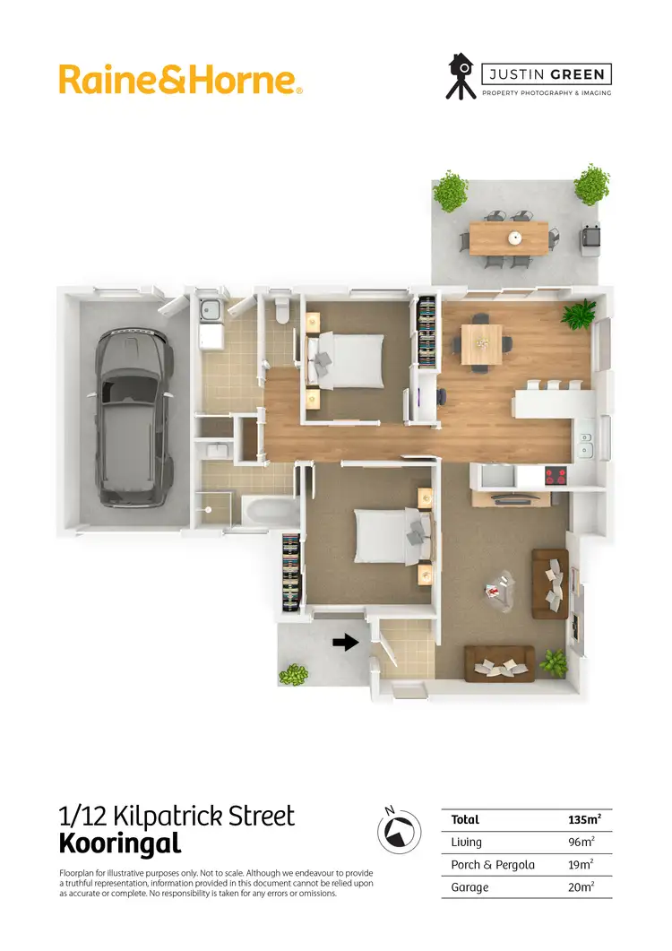 Floorplan of Homely villa listing, 1/12 Kilpatrick Street, Kooringal NSW 2650