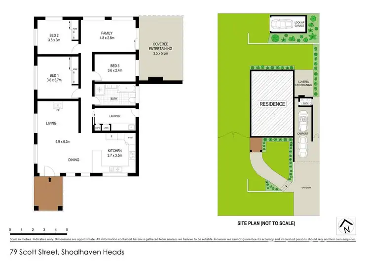Floorplan of Homely house listing, 79 Scott Street, Shoalhaven Heads NSW 2535