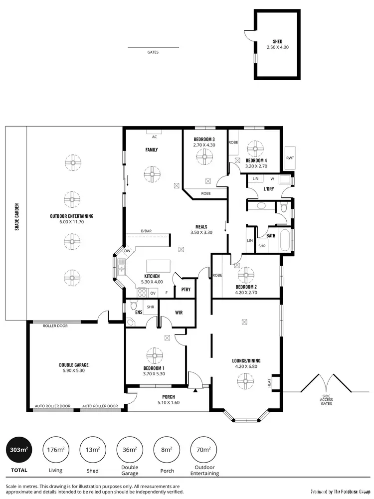 Floorplan of Homely house listing, 51 DORRIEN AVENUE, Woodcroft SA 5162