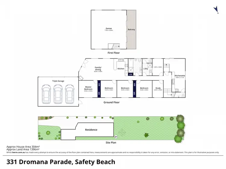 Floorplan of Homely house listing, 331 Dromana Parade, Safety Beach VIC 3936