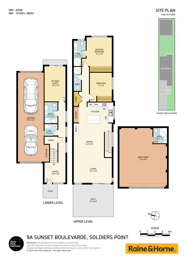 Floorplan of Homely semi-detached listing, 9a Sunset Boulevard, Soldiers Point NSW 2317