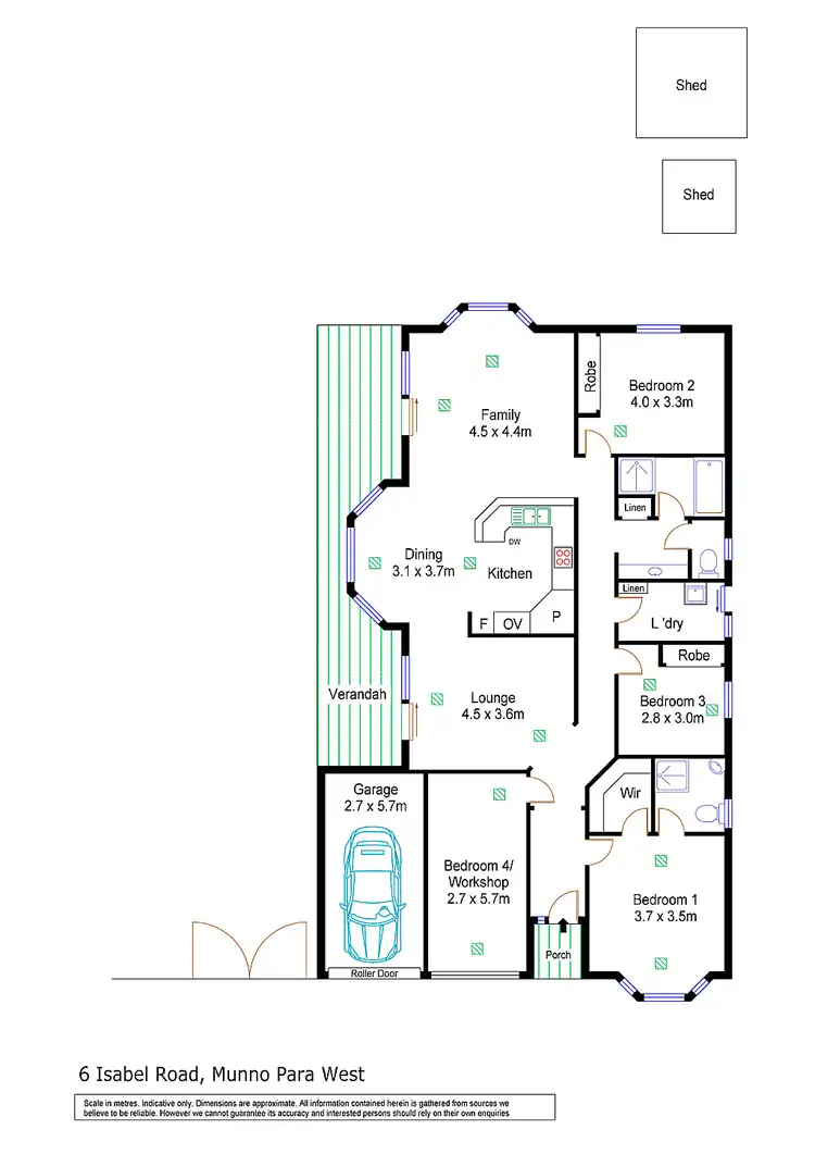 Floorplan of Homely house listing, 6 Isabel Road, Munno Para West SA 5115