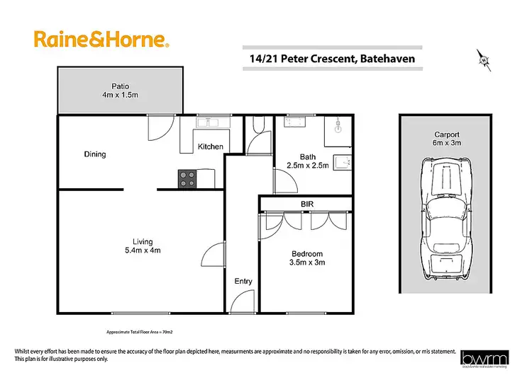 Floorplan of Homely unit listing, 14/21 Peter Crescent, Batehaven NSW 2536