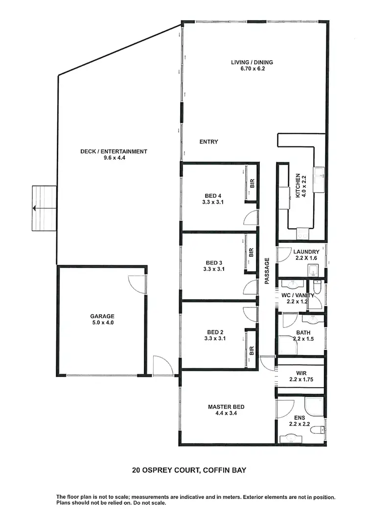 Floorplan of Homely house listing, 20 Osprey Court, Coffin Bay SA 5607