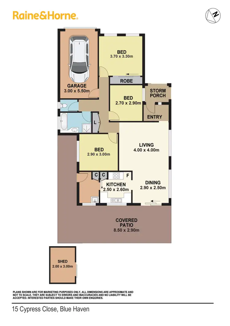 Floorplan of Homely house listing, 15 Cypress Close, Blue Haven NSW 2262