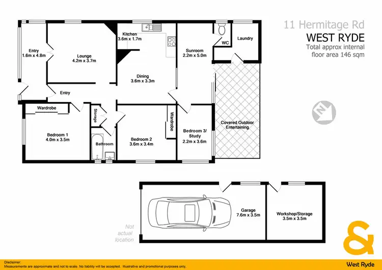 Floorplan of Homely house listing, 11 Hermitage Rd, West Ryde NSW 2114