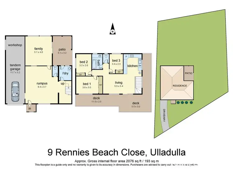 Floorplan of Homely house listing, 9 Rennies Beach Close, Ulladulla NSW 2539