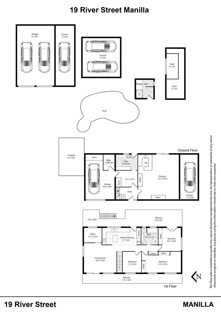 Floorplan of Homely house listing, 19 River Street, Manilla NSW 2346
