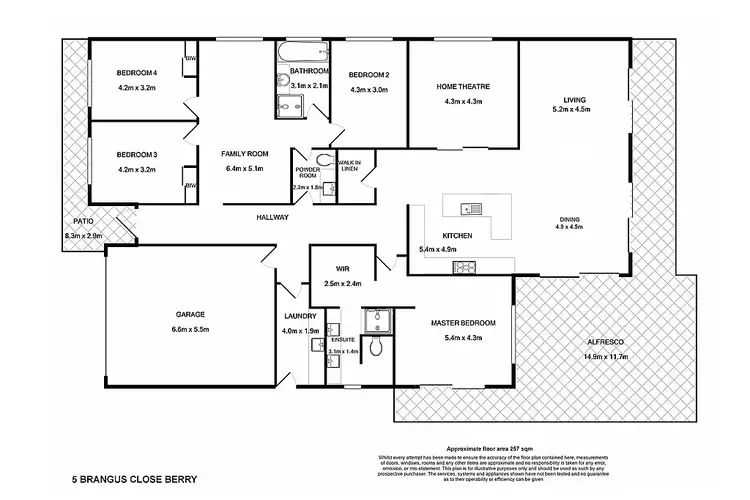 Floorplan of Homely house listing, 5 Brangus Close, Berry NSW 2535