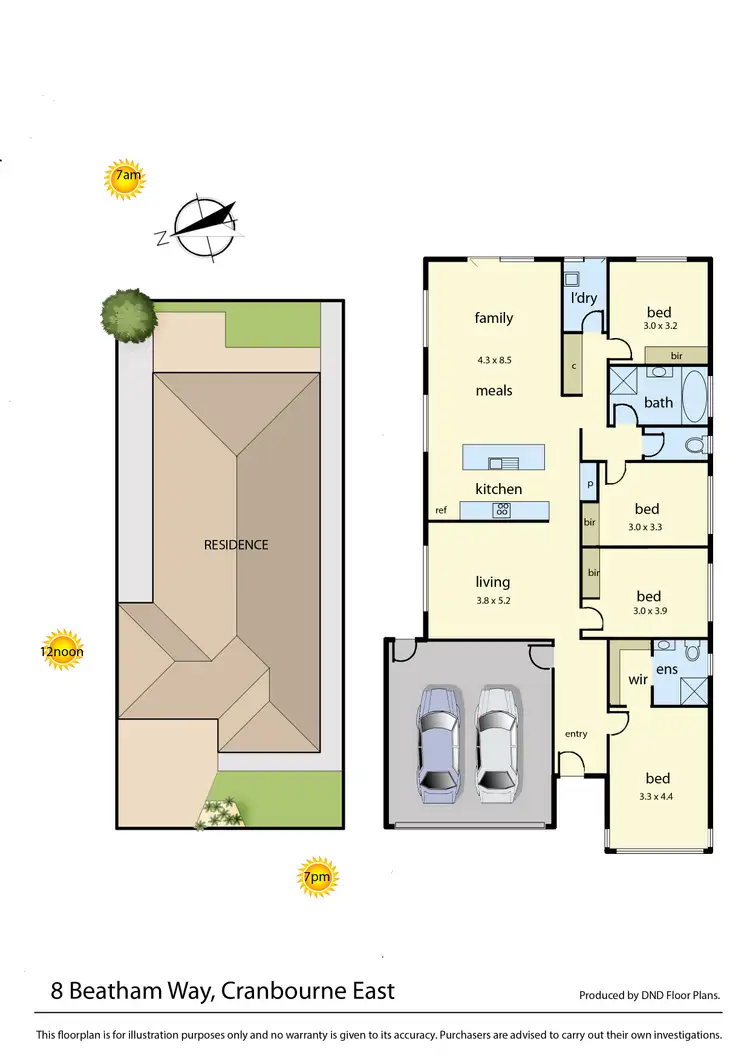 Floorplan of Homely house listing, 8 Beatham Way, Cranbourne East VIC 3977