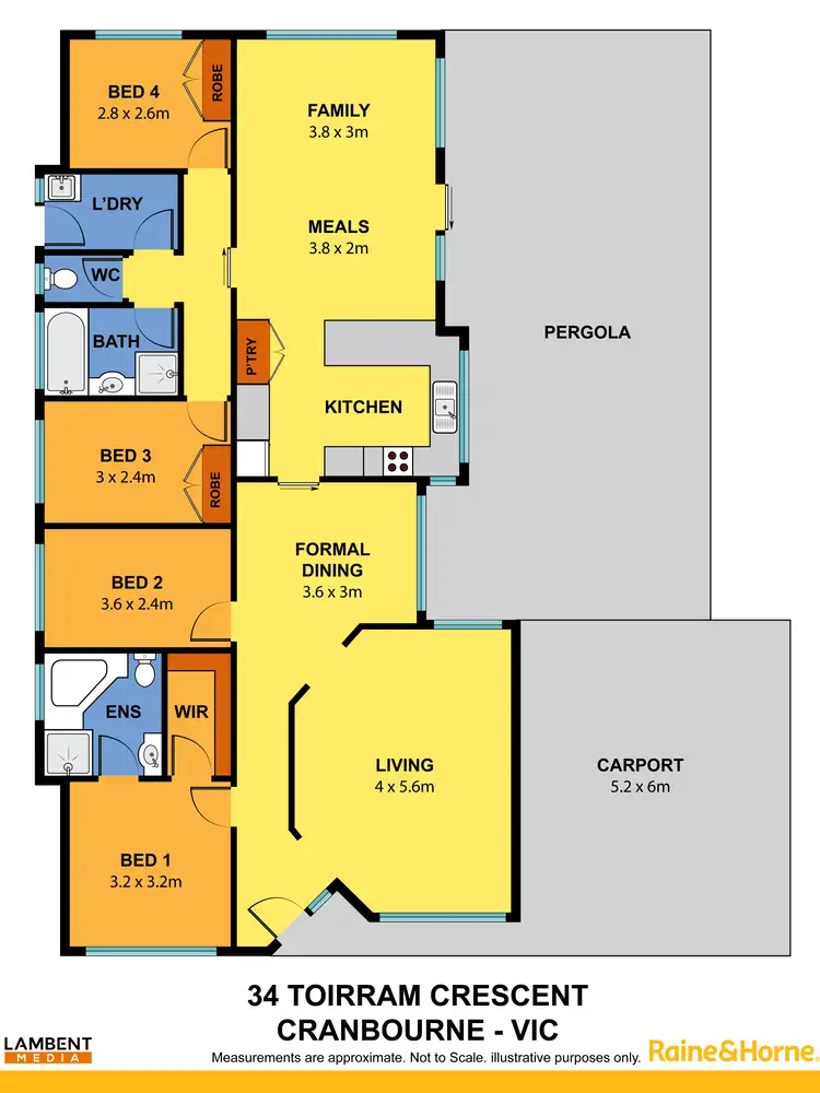 Floorplan of Homely house listing, 34 Toirram Crescent, Cranbourne VIC 3977