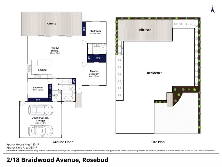 Floorplan of Homely house listing, 2/18 Braidwood Avenue, Rosebud VIC 3939