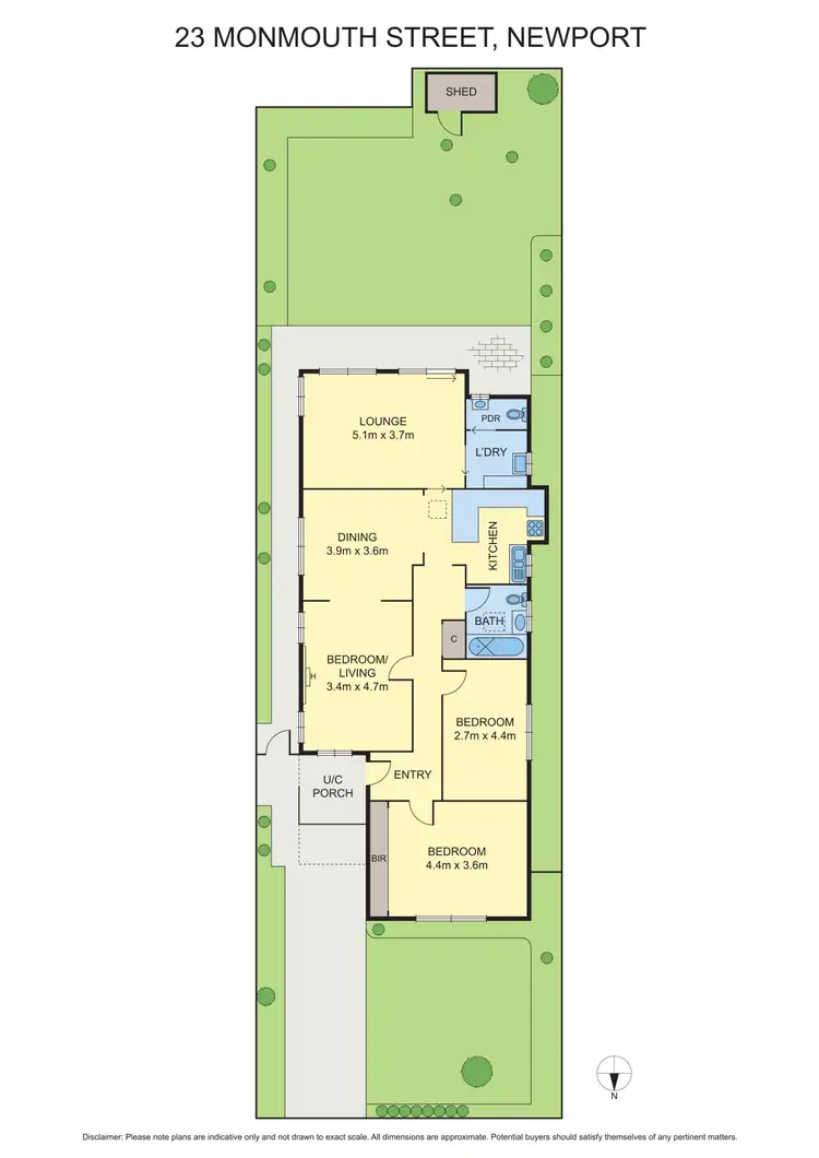 Floorplan of Homely house listing, 23 Monmouth Street, Newport VIC 3015