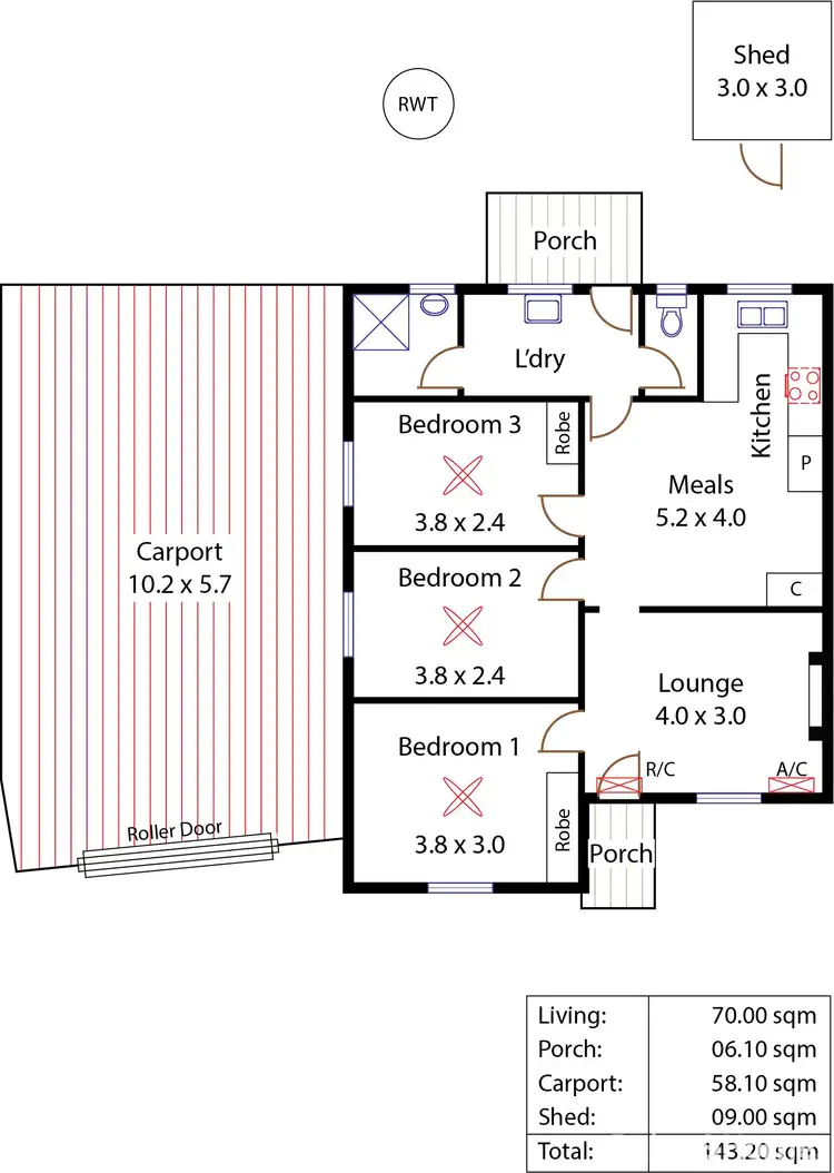 Floorplan of Homely house listing, 39 Woodyates Avenue, Salisbury North SA 5108