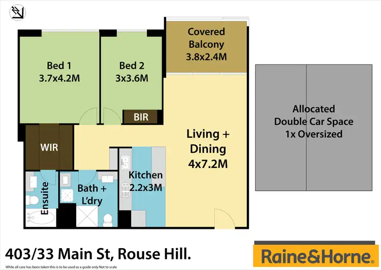 Floorplan of Homely apartment listing, 403/33 Main Street, Rouse Hill NSW 2155