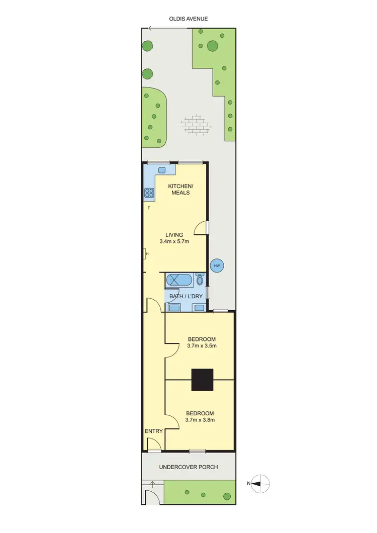 Floorplan of Homely house listing, 6 Wimble Street, Northcote VIC 3070