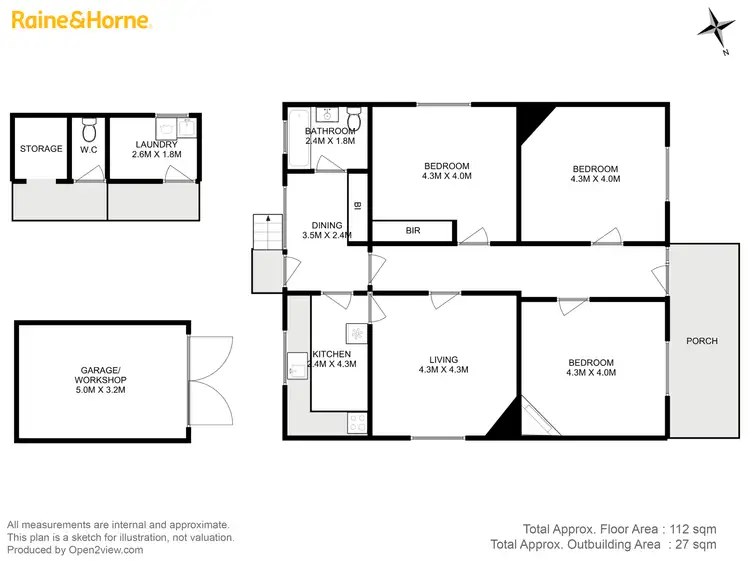 Floorplan of Homely house listing, 45 Jennings Street, New Town TAS 7008