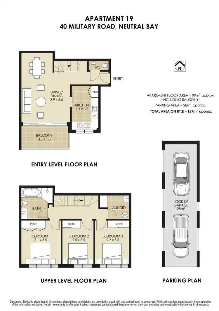 Floorplan of Homely apartment listing, 19/40-56 Military Road, Neutral Bay NSW 2089