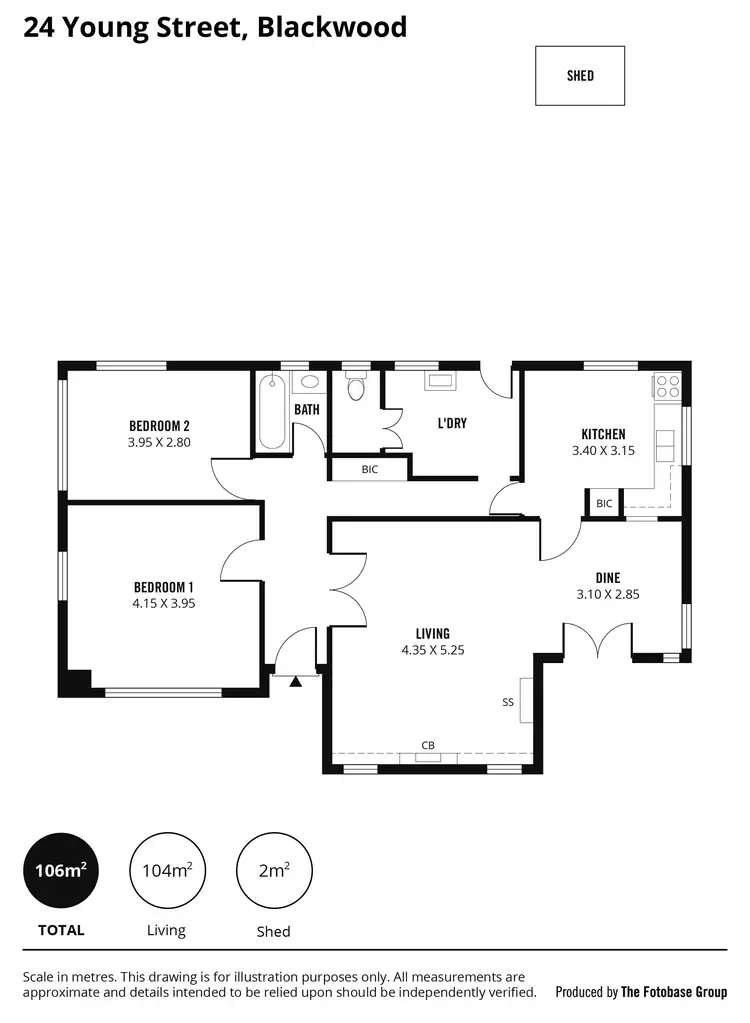 Floorplan of Homely house listing, 24 Young Street, Blackwood SA 5051